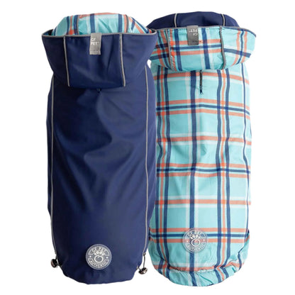 Reversible ElastoFit™ Waterproof Dog Raincoat - Multiple Colors