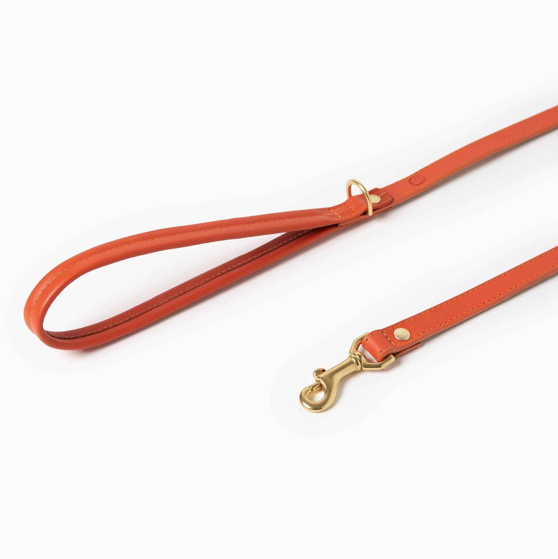 Sunset Leash Leather Orange