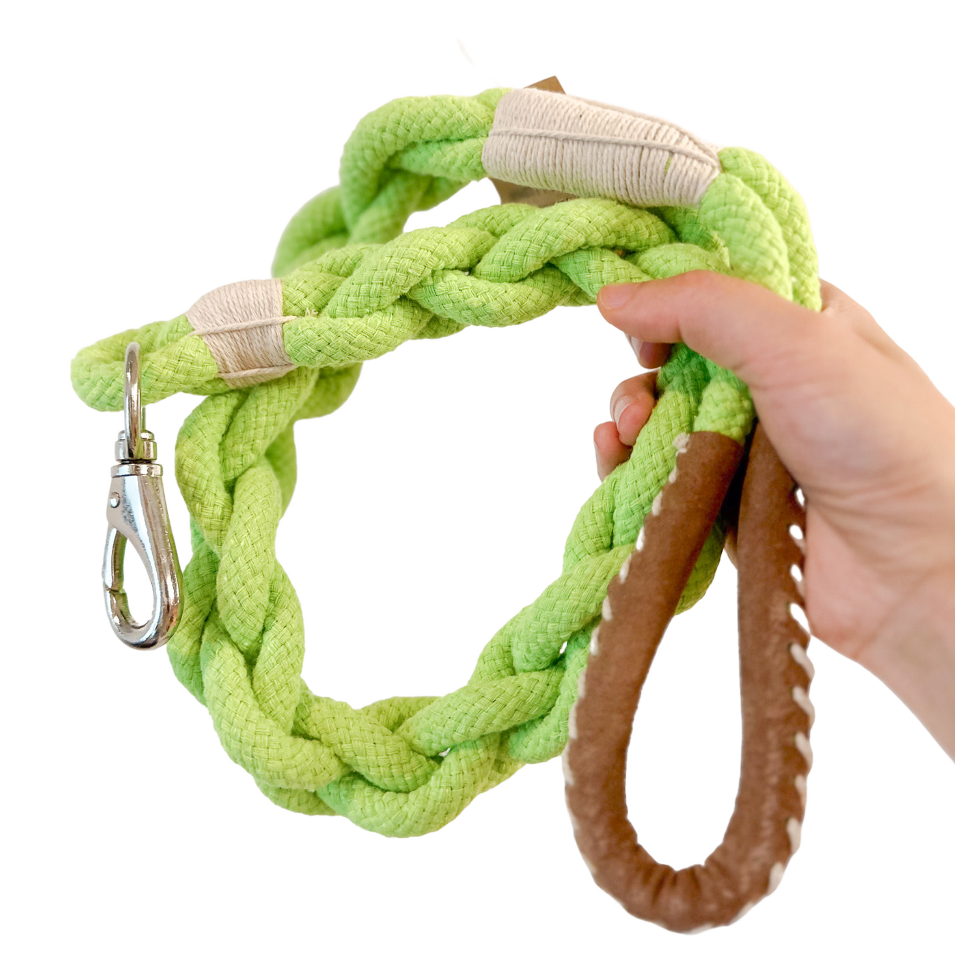 Wanderlust Cotton Rope Leash Green