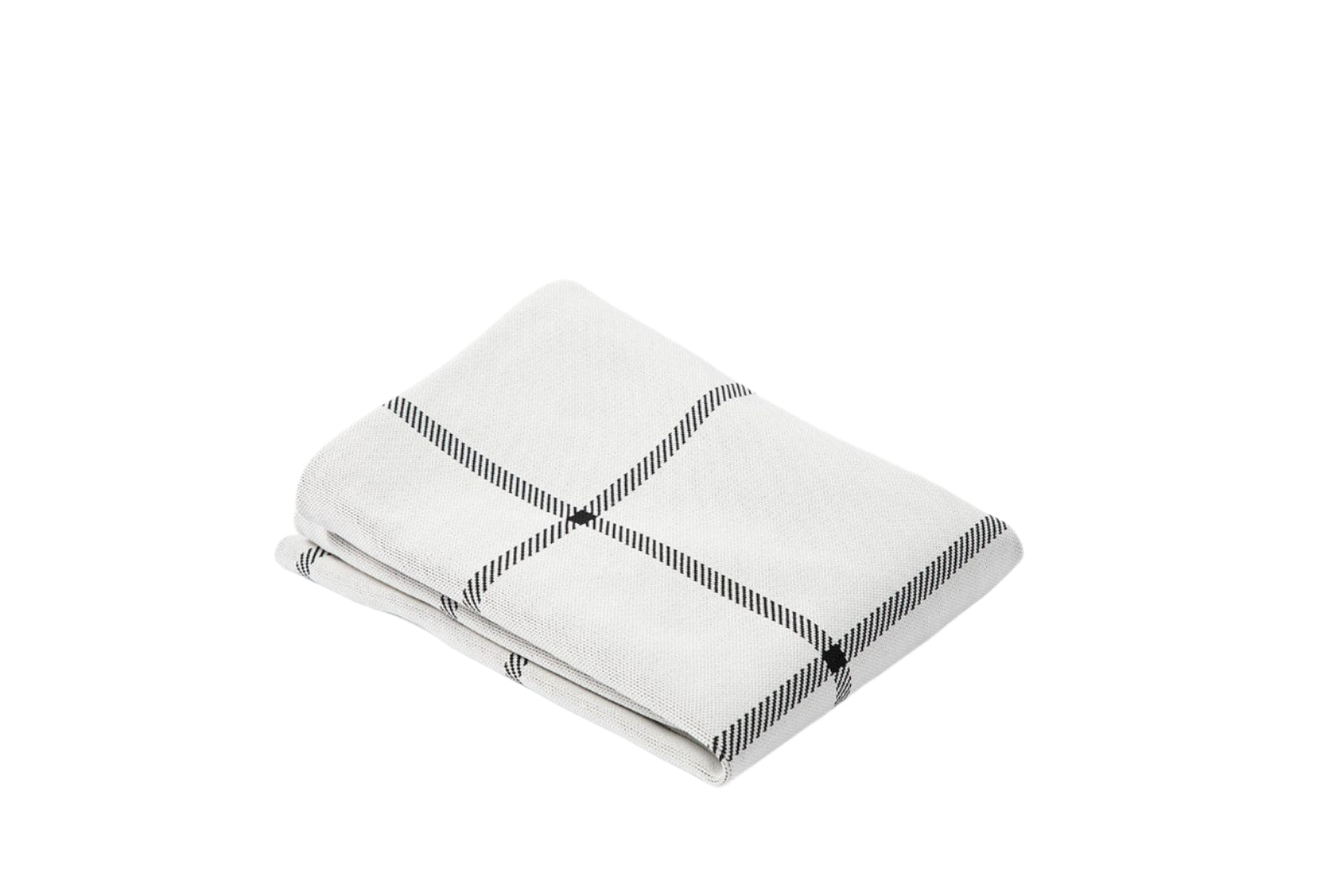 White Plaid Orthopedic Dog Bed Cover Only