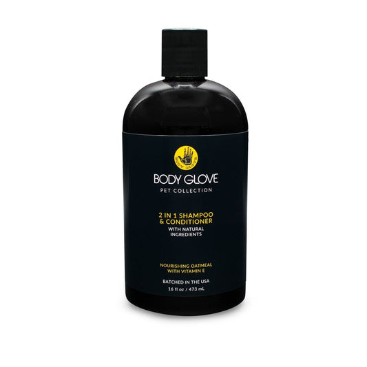 Body Glove Pet Collection 2 in 1 Shampoo & Conditioner bottle on a white background