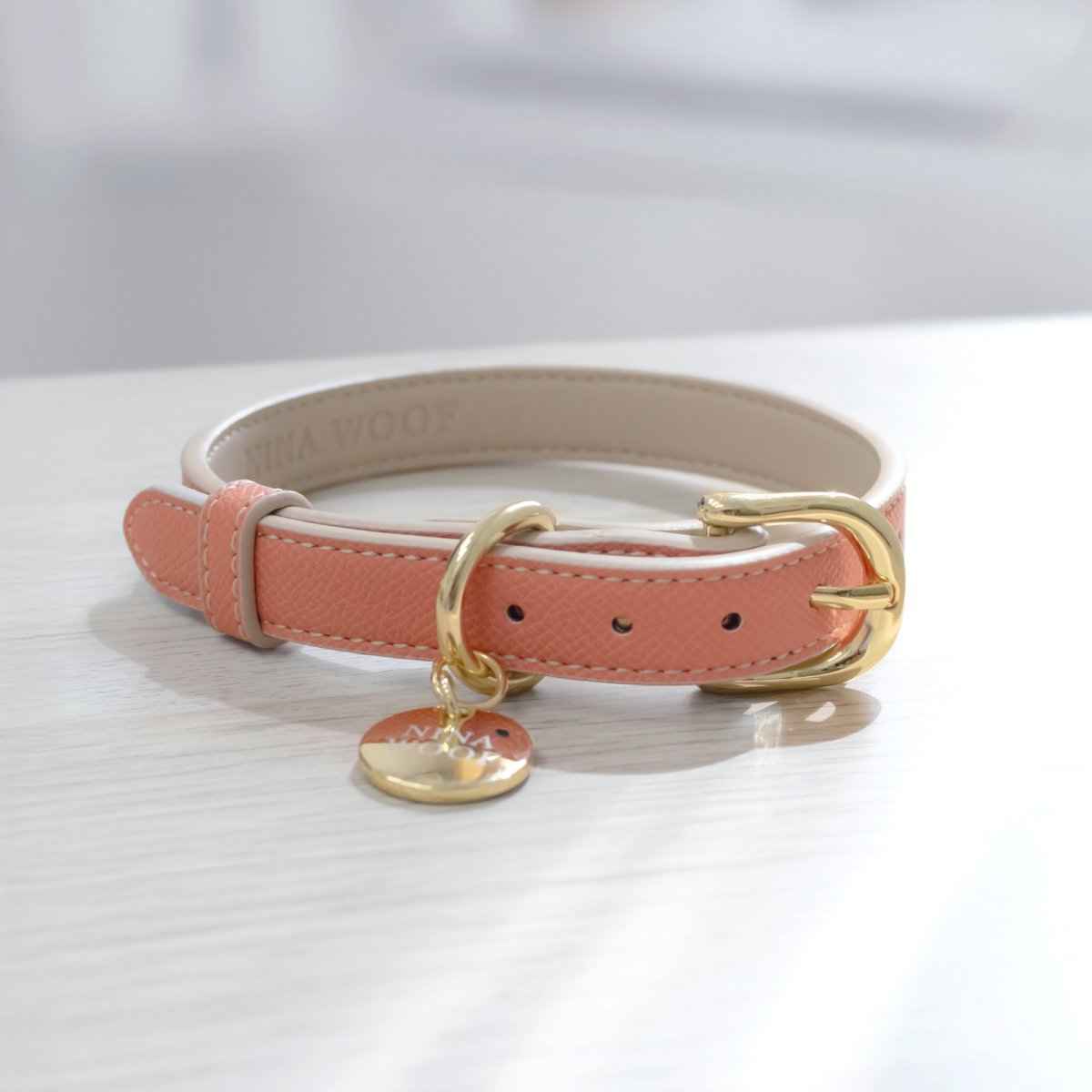 Peach Collar - Vegan Leather
