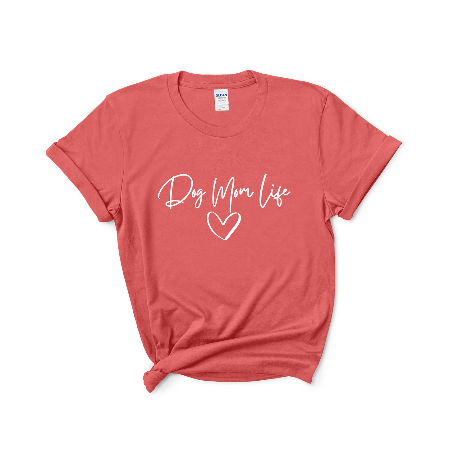Dog Mom Life - Coral T-Shirt