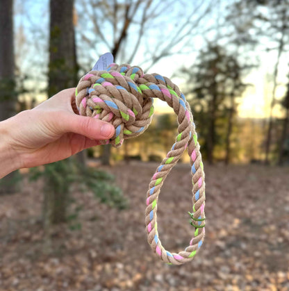 Rainbow Joy Tugger | Nature Hemp | Eco-Friendly | Handcraft