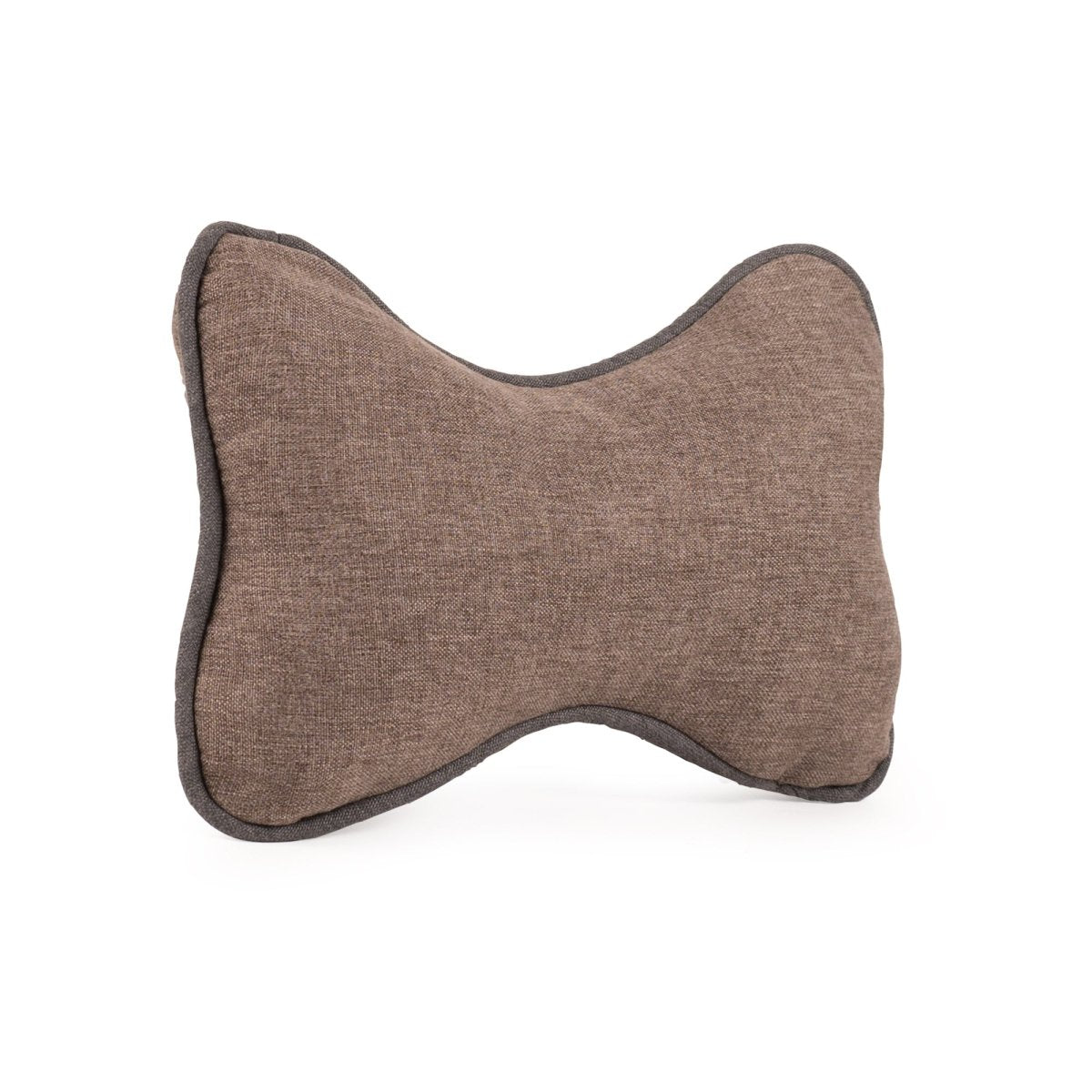 Brown butterfly-shaped pillow on a white background