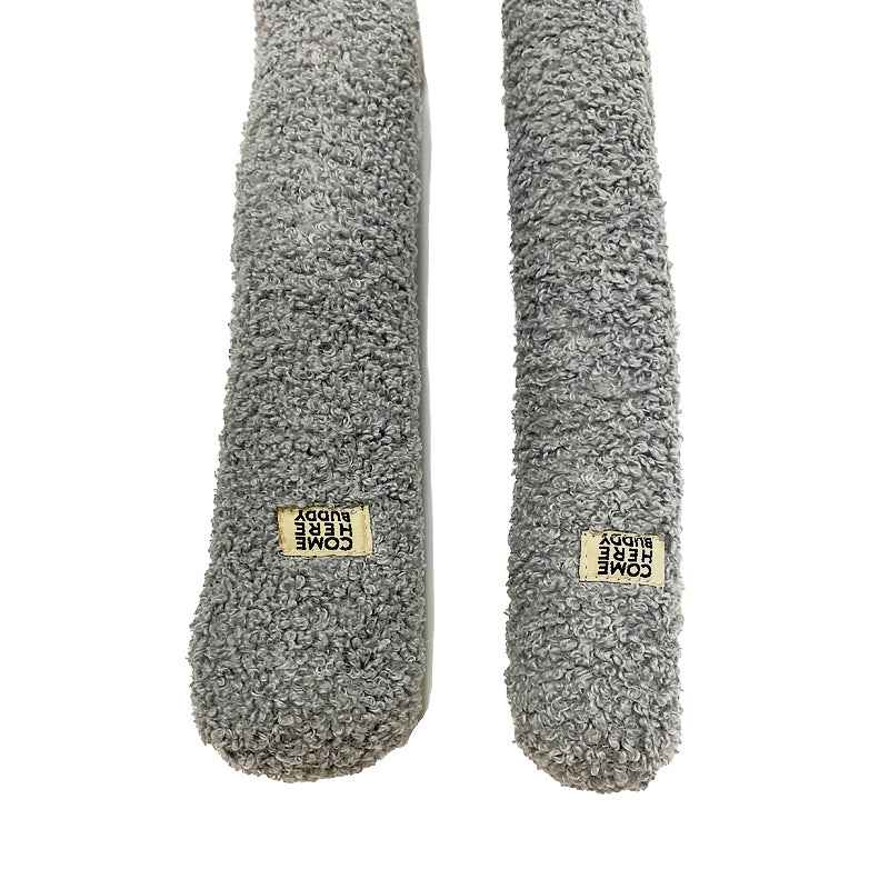 Super Knott gray knotted dog toy on a white background