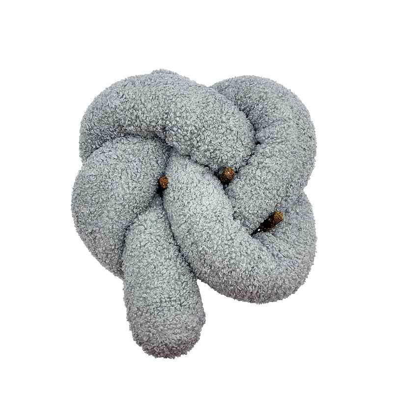 Super Knott gray knotted dog toy on a white background