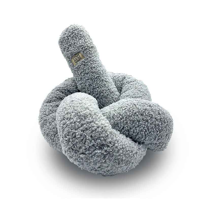 Super Knott gray knotted dog toy on a white background