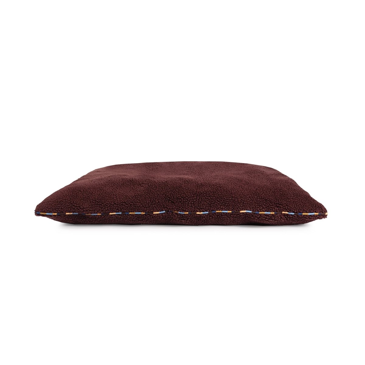Brown rectangular pillow on a white background