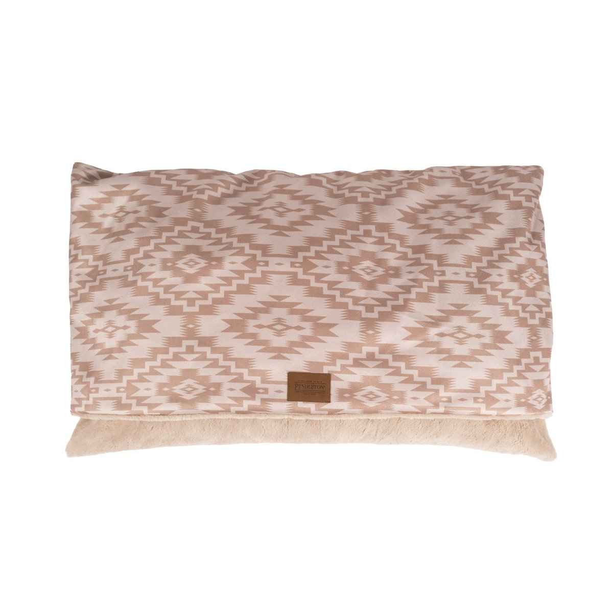 Pendleton Burrow Bed in tan design on white background