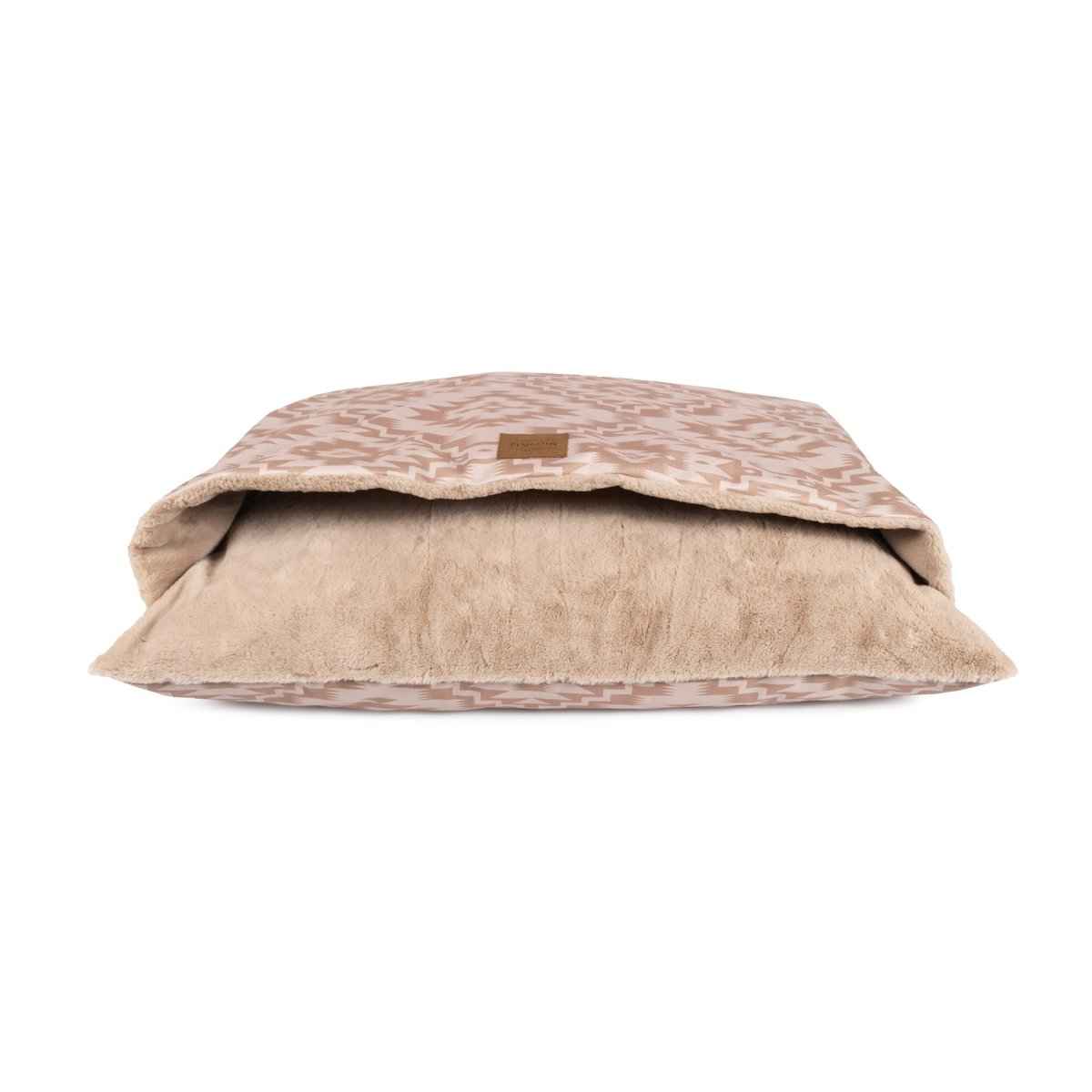 Pendleton Burrow Bed in tan design on white background