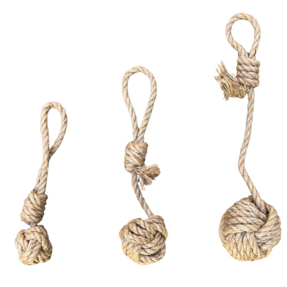 hemp rope dog tug toys three sizes